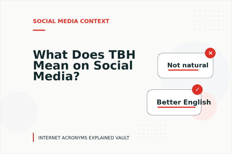 What Does TBH Mean on Social Media?