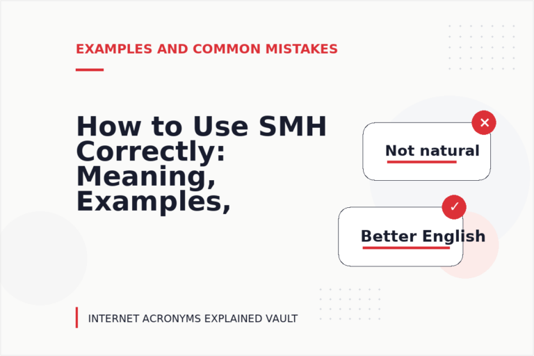 How to Use SMH Correctly: Meaning, Examples, and Mistakes How to Use SMH Correctly: Meaning, Examples, and Mistakes